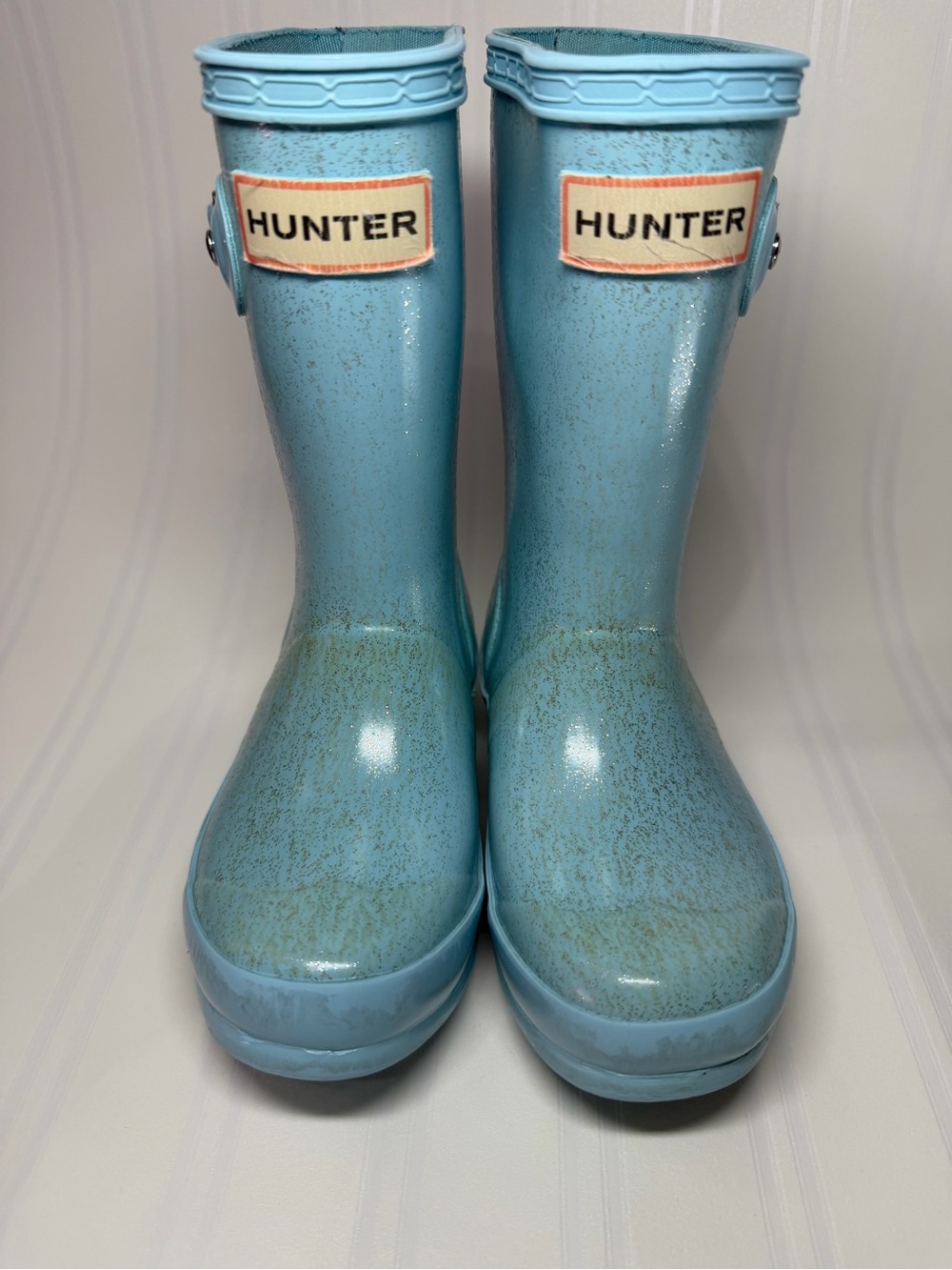 Hunter Kids Light Blue Tall Rain Boots
